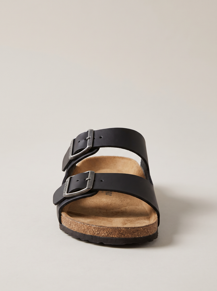 Aveno two-strap sandal in Black, front view